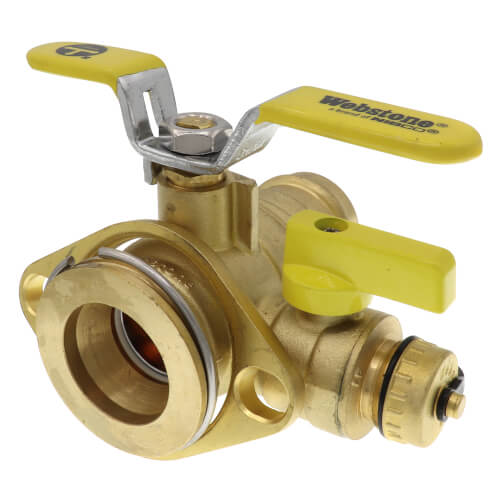 Main product image of 1-1/4" Press High Velocity Brass Uni-Flange Isolator Flange w/ Multi-Function Drain & Rotating Flange (LF)