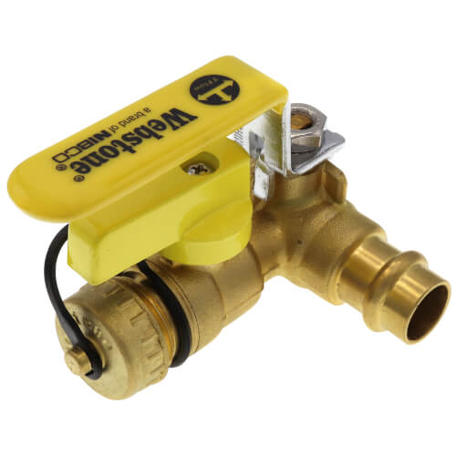 1/2" PEX Crimp x Press Full Port Brass Isolation Ball Valve w/ Pro-Pal Drain (Lead Free)