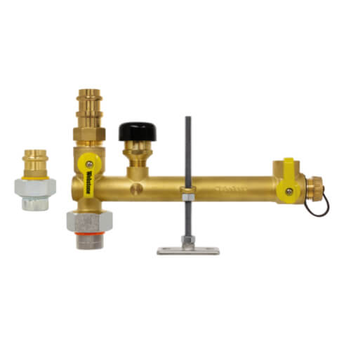 Main product image of 3/4" FIP Union x Press Pro-Pal Water Heater Valve Kit (w/ Dielectric Expansion Tank Valve, Dielectric Union, Vacuum Relief)