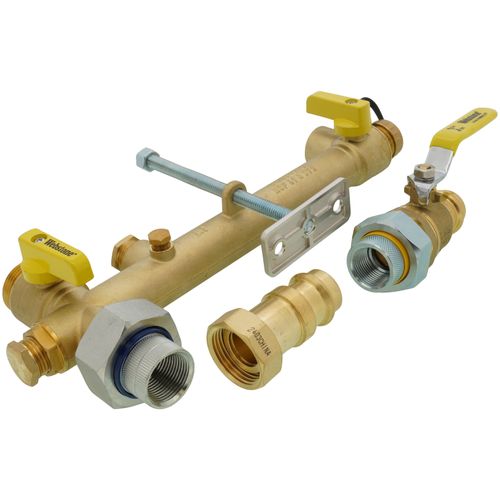 Main product image of 3/4" FIP Union x Press Pro-Pal Water Heater Valve Kit (w/ Dielectric Expansion Tank Service Valve, Ball Valve)