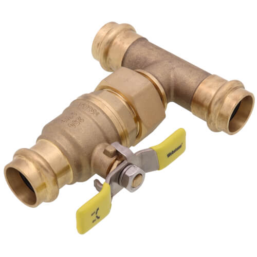 Main product image of 3/4" Press T-Union Full Port Ball Valve (Lead Free)
