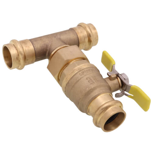 Main product image of 3/4" Press T-Union Full Port Ball Valve (Lead Free)