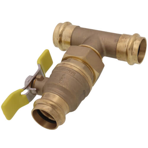 Main product image of 1" Press T-Union Full Port Ball Valve (Lead Free)