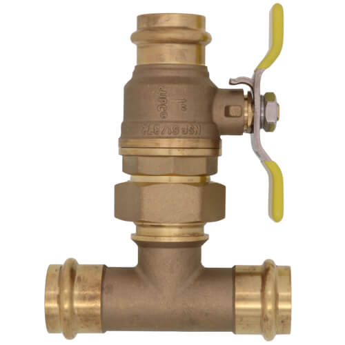 Main product image of 1" Press T-Union Full Port Ball Valve (Lead Free)