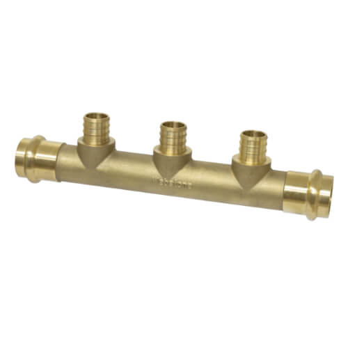 1" Press Run x 3/4" PEX Crimp Pro-Pal Multi-Port Tee