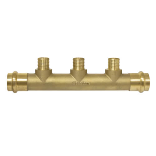 1" Press Run x 3/4" PEX Crimp Pro-Pal Multi-Port Tee
