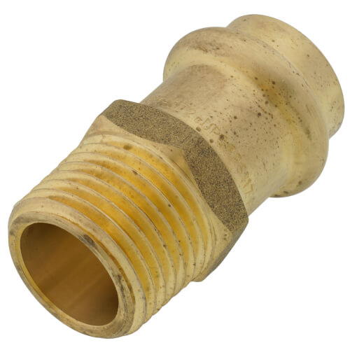 Main product image of 1/2" Copper Press x MIP DZR Brass Transition Adapter (Lead Free)