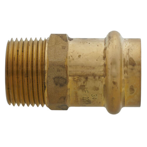 Main product image of 3/4" Copper Press x MIP DZR Brass Transition Adapter (Lead Free)