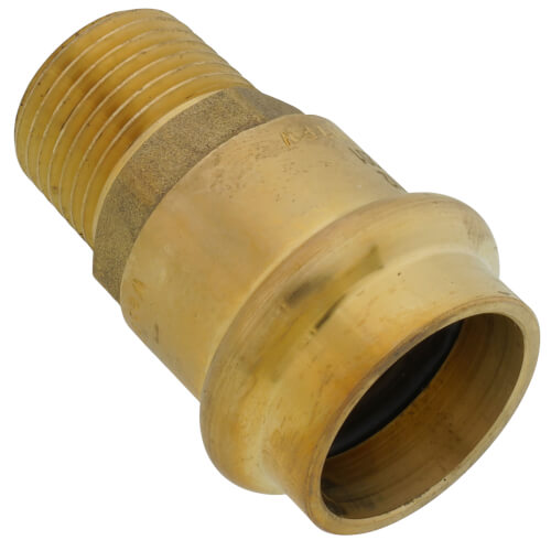 Main product image of 3/4" x Copper Press x 1/2" MIP DZR Brass Transition Adapter (Lead Free)
