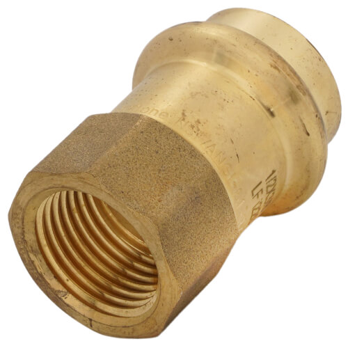 Main product image of 1/2" Copper Press x 3/8" FIP DZR Brass Transition Adapter (Lead Free)