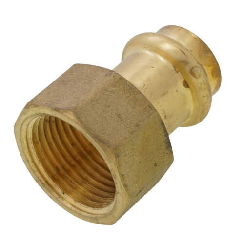 Main product image of 1/2" Copper Press x 3/4" FIP DZR Brass Transition Adapter (Lead Free)
