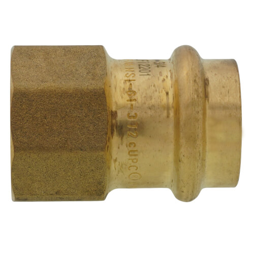 Main product image of 3/4" Copper Press x FIP DZR Brass Transition Adapter (Lead Free)