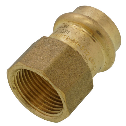 Main product image of 3/4" Copper Press x FIP DZR Brass Transition Adapter (Lead Free)