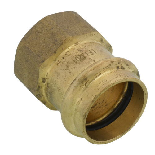 Main product image of 1" Copper Press x FIP DZR Brass Transition Adapter (Lead Free)