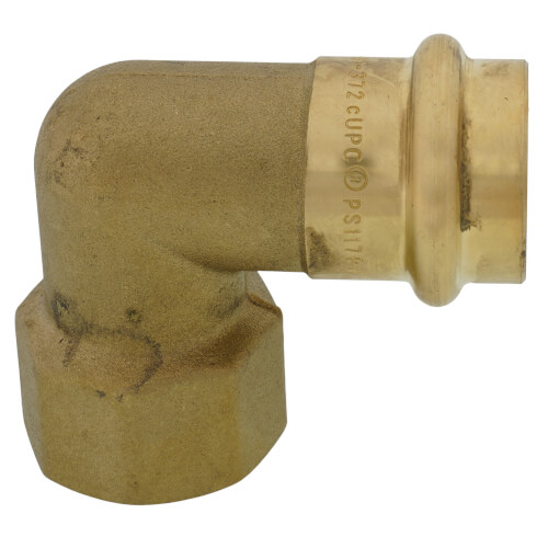 Main product image of 3/4" Copper Press FIP Forged DZR Brass Transition Elbow (Lead Free)