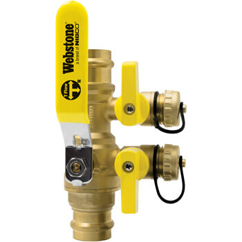 Main product image of 1-1/4" Press Full Port Purge & Fill Ball Valve