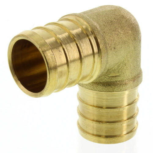 3/4" PEX x 3/4" PEX Brass Elbow (Lead Free)
