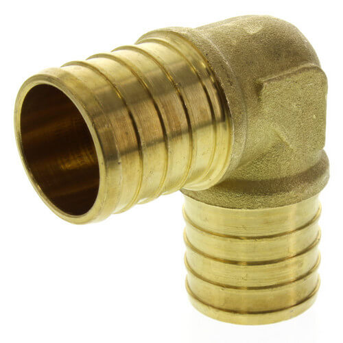 Everflow PXLN0100-NL 1 Inch Pex Barb Elbow Lead Free DZR Brass Construction Everflow PXLN0100-NL 1 Inch Pex Barb Elbow Lead Free DZR Brass Construction