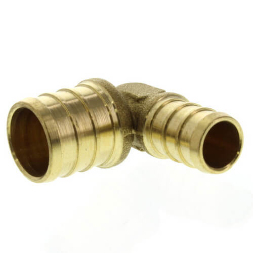 1/2" PEX x 3/4" PEX Brass Elbow (Lead Free)