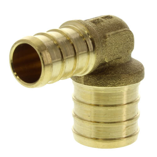 1/2" PEX x 3/4" PEX Brass Elbow (Lead Free)