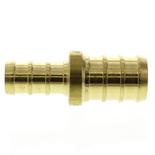 3/8" PEX x 1/2" PEX Brass Coupling (Lead Free)