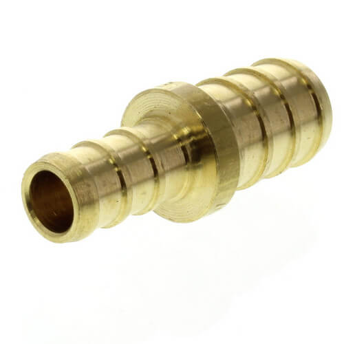 3/8" PEX x 1/2" PEX Brass Coupling (Lead Free)