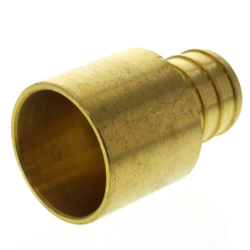 3/4" PEX x 3/4" Copper Pipe Brass Adapter (Lead Free)