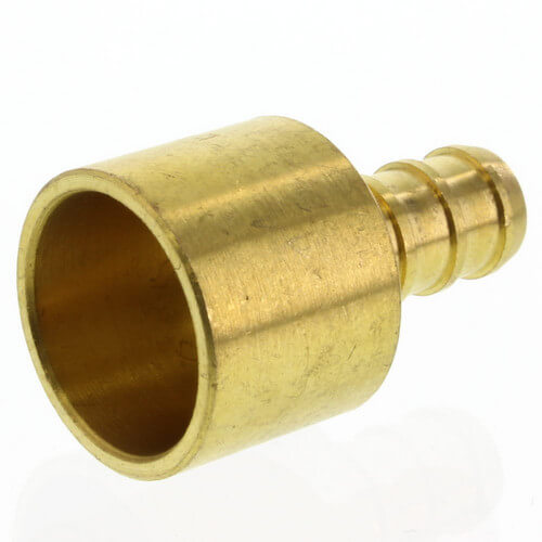 3/8" PEX x 1/2" Copper Pipe Brass Adapter (Lead Free)