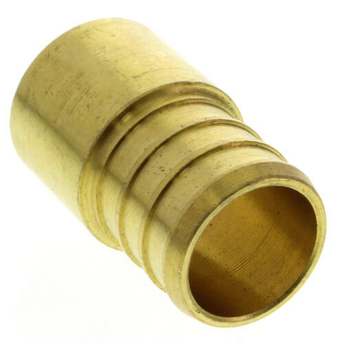 3/4" PEX x 1/2" Copper Pipe Brass Adapter (Lead Free)