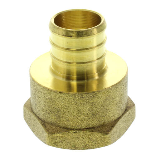 1" PEX x 1" NPT Brass Female Adapter (Lead Free)