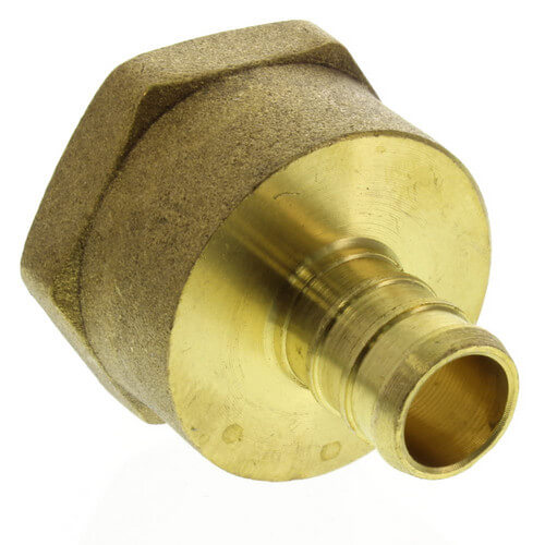 1/2" PEX x 3/4" NPT Brass Female Adapter (Lead Free)