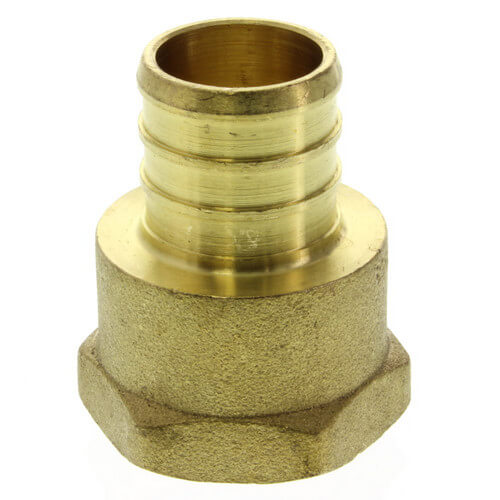 3/4" PEX x 1/2" NPT Brass Female Adapter (Lead Free)