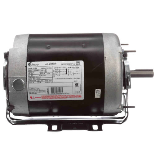 Main product image of 56 Frame Totally Enclosed Resilient Base 3-Phase Motor (200-230/460V, 1725 RPM, 3/4 HP)