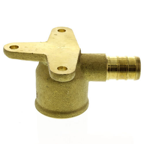 1/2" PEX x 1/2" NPT Brass Drop Ear Elbow (Lead Free)