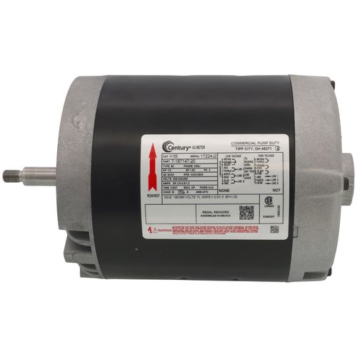 Main product image of 1/2 HP 208-230/460v 2 Speed General Purpose Pump Motor, 3 PH, 3450/2850 RPM, 56J Frame, ODP