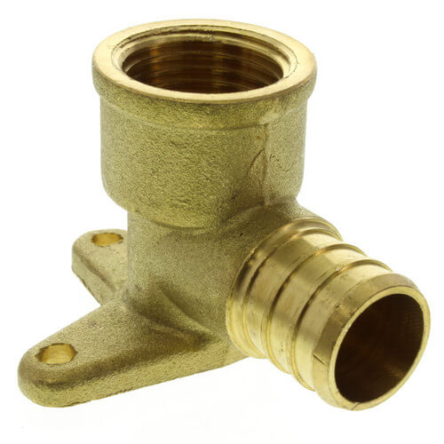 3/4" PEX x 1/2" NPT Brass Drop Ear Elbow (Lead Free)