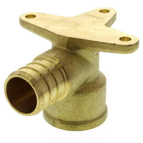 3/4" PEX x 1/2" NPT Brass Drop Ear Elbow (Lead Free)