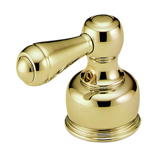 Main product image of Polished Brass Metal 2 Lever Handle Set for Bar/Prep, Bidet, Lavatory, Kitchen Faucets, H25PB