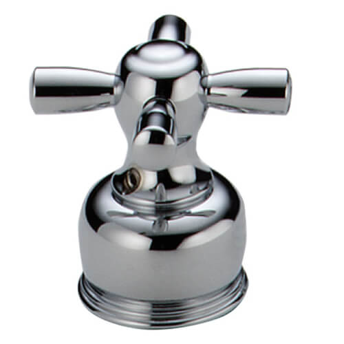 Main product image of Chrome Metal Cross Handle Set for Bar/Prep, Bidet, Lavatory, Kitchen Faucets (Pack of 2), H26