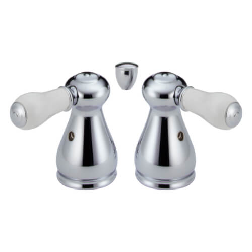Main product image of Chrome Porcelain Lever Handle Set for Bidet & Lavatory Applications (Pack of 2), H277