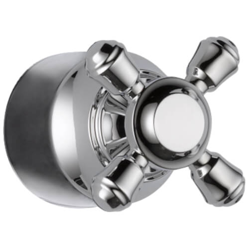 Main product image of Chrome Metal Single Cross Handle - Transfer Valve, H595