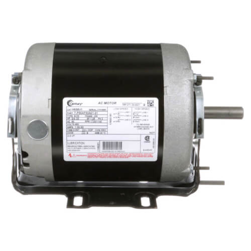 Main product image of 3/4-.33 HP 460v Fan and Blower HVAC/R Motor, 3 PH, 1725/1140 RPM, 2 Speed, 56 Frame, ODP