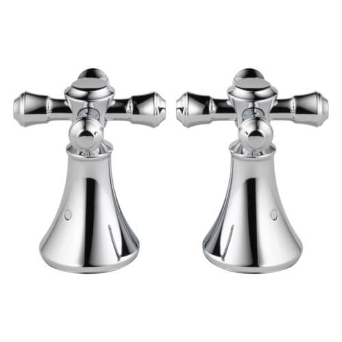 Main product image of Cassidy Chrome Metal Cross Handle Set for Roman Tub Faucets (Pack of 2), H695
