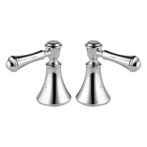Main product image of Cassidy Chrome Metal Lever Handle Set for Roman Tub Faucets (Pack of 2), H697-DELTA