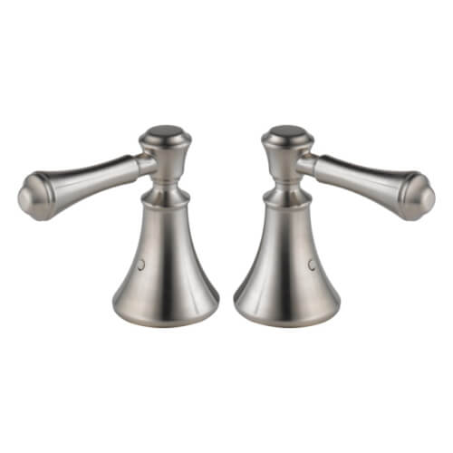 Main product image of Cassidy Stainless Metal Lever Handle Set for Roman Tub Faucets (Pack of 2), H697SS