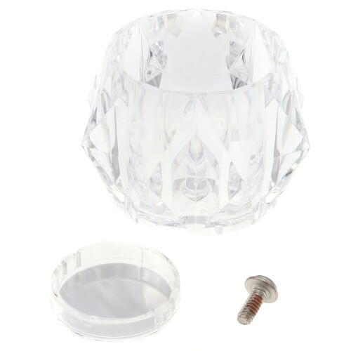 H71 Delta H71 Single Clear Knob Handle Kit for Tub & Shower Faucets