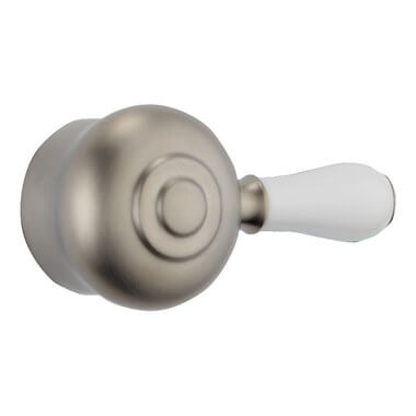 Main product image of Stainless Porcelain Lever Handle Kit For Leland Series Tub/Shower Faucets, H777SS