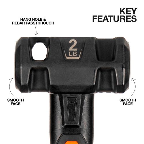 Main product image of 2lb Fiberglass Drilling Hammer, 4-1/2" Long