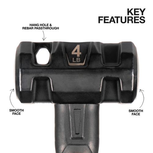 Main product image of 4lb Fiberglass Engineering Hammer, 5" Long