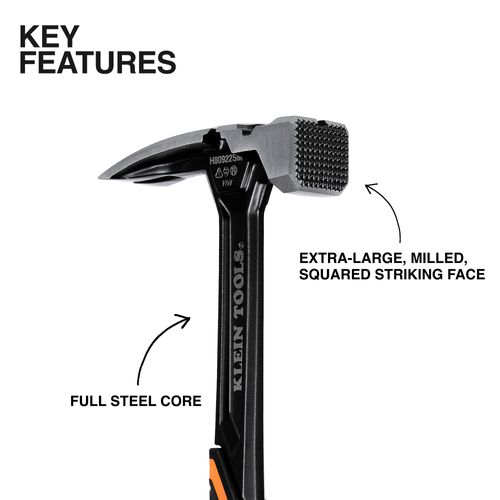 Main product image of 22 oz. Milled Face Steel Claw Hammer